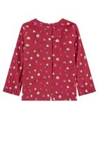 Bluzka dziewczęca z długim rękawem, czerwona, Tom Tailor