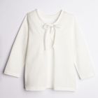 Bluzka dziewczęca z długim rękawem, ecru, Nicol