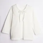Bluzka dziewczęca z długim rękawem, ecru, Nicol