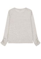 Bluzka dziewczęca z długim rękawem, ecru, Tom Tailor