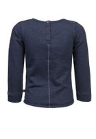 Bluzka dziewczęca z długim rękawem, granatowa, Lief