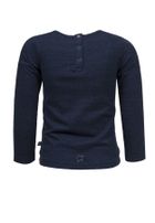 Bluzka dziewczęca z długim rękawem, granatowa, Lief