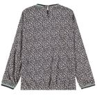 Bluzka dziewczęca z długim rękawem, granatowa, Tom Tailor