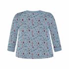 Bluzka dziewczęca z długim rękawem, niebieska, Kanz