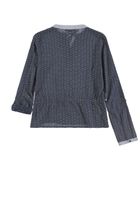 Bluzka dziewczęca z długim rękawem, niebieska, Tom Tailor