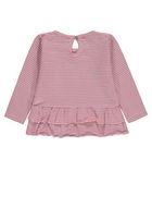 Bluzka dziewczęca z długim rękawem, różowa, Tom Tailor