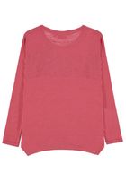 Bluzka dziewczęca z długim rękawem, różowa, Tom Tailor