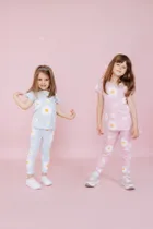 Bluzka dziewczęca z krótkim rękawem, różowa, Pinokio