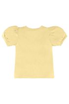 Bluzka dziewczęca z krótkim rękawem, żółta, Up Baby