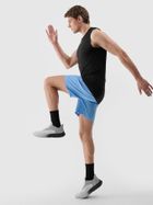 Bluzka męska bez rękawów, czarna, 4F