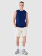 Bluzka męska bez rękawów, granatowa, 4F