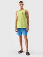 Bluzka męska bez rękawów, zielona, 4F