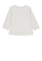 Bluzka niemowlęca z długim rękawem, biała, Kanz