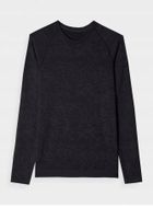 Bluzka termoaktywna damska z długim rękawem, czarna, 4F