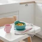 Bocioland, łyżeczka silikonowa, różowa