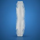 Bocioland, szczoteczka silikonowa w kształcie litery U do zębów, różowa