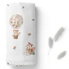 Bocioland, Wiewiórki, pieluszka bambusowa, 40-40 cm