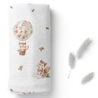 Bocioland, Wiewiórki, pieluszka bambusowa, 75-75 cm