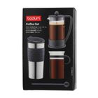 Bodum, Coffee Set, zaparzacz do kawy + kubek termiczny + szklanka + łyżka, zestaw