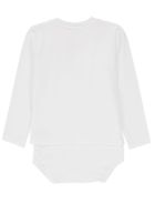 Body chłopięce z długim rękawem, białe, gwiazdka, Bellybutton