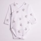 Body chłopięce z długim rękawem, białe, Nicol