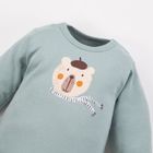 Body chłopięce z długim rękawem, szałwiowe, Eevi