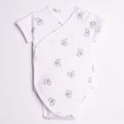 Body chłopięce z krótkim rękawem, białe, Nicol