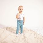 Body chłopięce z krótkim rękawem, białe, Nicol