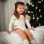 Body dziecięce z długim rękawem, ecru, Eevi