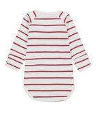 Body dziewczęce z długim rękawem, białe, Kanz