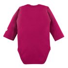Body dziewczęce z długim rękawem, bordowe, Eevi