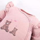 Body dziewczęce z długim rękawem, różowe, Eevi