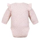 Body dziewczęce z długim rękawem, różowe, Eevi