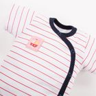 Body dziewczęce z krótkim rękawem, białe, Eevi