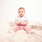 Body dziewczęce z krótkim rękawem, białe, Nicol