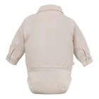 Body koszulowe chłopięce z długim rękawem, beżowe, Eevi