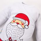 Body niemowlęce z długim rękawem, białe, Eevi