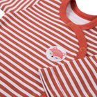 Body niemowlęce z długim rękawem, pomarańczowe, Eevi