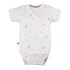 Body niemowlęce z krótkim rękawem, szare, zestaw, 3 szt., Eevi