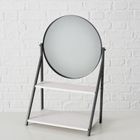 Boltze, Acapulco, okrągłe lusterko stojące z półką, 50,5 cm