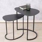 Boltze Home, Jerry, zestaw dwóch stolików kawowych, łezka, metalowych