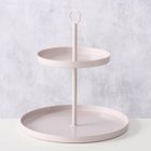 Boltze Home, Samina, etażerka metalowa, beżowa, 34 cm