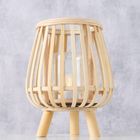 Boltze Home, Torla, świecznik bambusowy ze szklanym wkładem, 23 cm