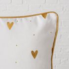 Boltze, poduszka dekoracyjna z metaliczną lamówką, Dilara, 45-45 cm