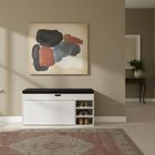 Boximo, Gradia, szafka na buty z siedziskiem i wysuwanymi półkami, 100-34-50 cm