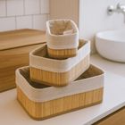 Boximo, Vinno, zestaw bambusowych koszyków do przechowywania