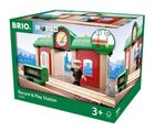 Brio World, Stacja kolejowa z nagrywarką, zabawka drewniana