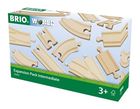 Brio World, Zestaw torów do rozbudowy, zabawka drewniana, 16 elementów