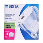 Brita, Marella, dzbanek filtrujący, 4 wkłady Maxtra Pro PP, biały, 2,4l