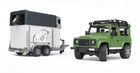 Bruder, Land Rover z przyczepą dla konia i figurką konia